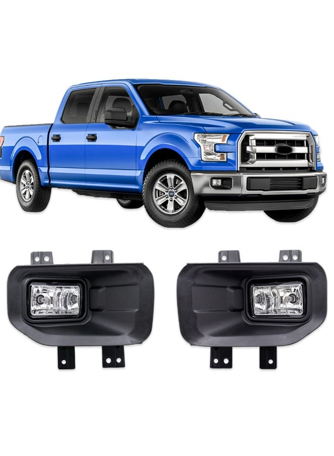 DLAA Pack of 2 Front Halogen FD650 Fog Lamp Only with Black Cover Suitable for F150 2015 | 1 Year International Warranty - Image 1